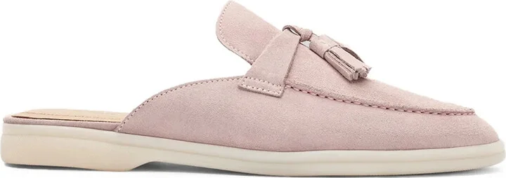 Lucrezia tassel suede mules