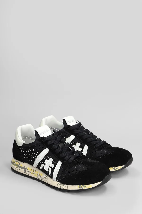 Lucy Sneakers In Black Suede And Fabric - Image 2