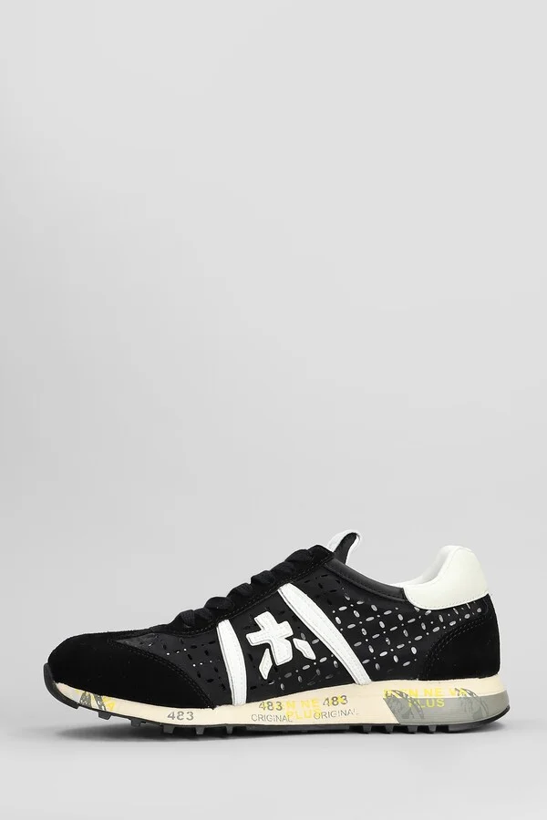 Lucy Sneakers In Black Suede And Fabric - Image 3