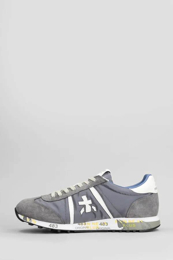Lucy Sneakers In Grey Suede And Fabric - Image 3