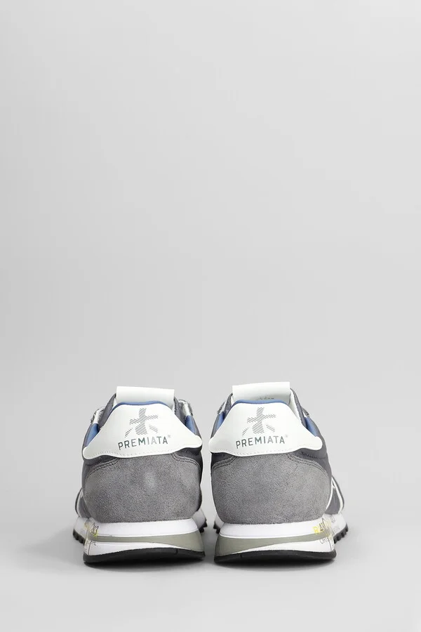Lucy Sneakers In Grey Suede And Fabric - Image 4