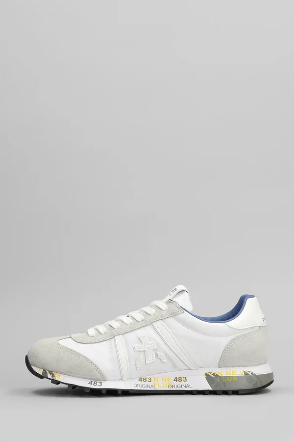 Lucy Sneakers In White Suede And Fabric - Image 3