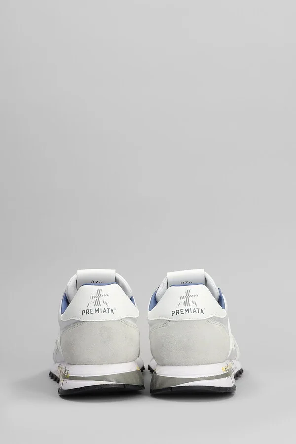 Lucy Sneakers In White Suede And Fabric - Image 4