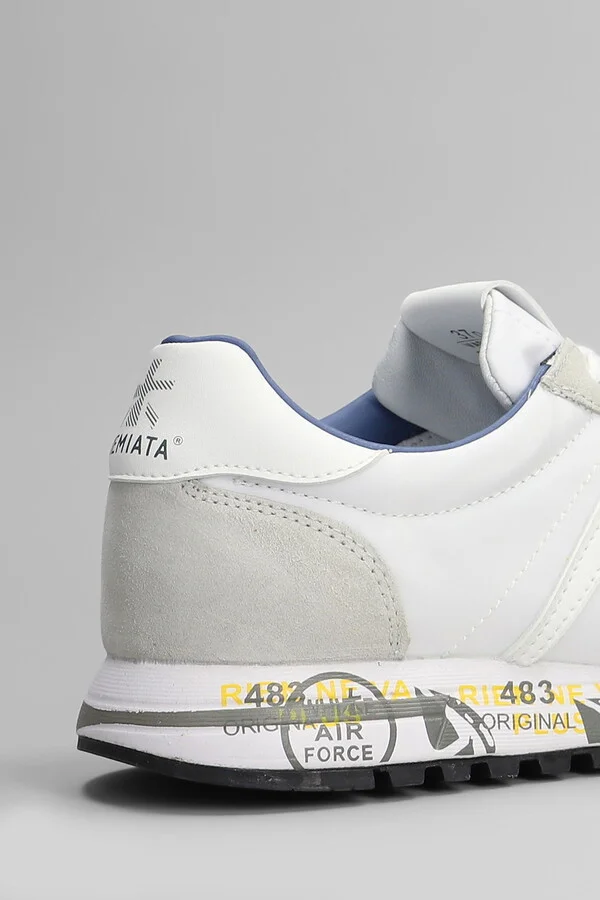 Lucy Sneakers In White Suede And Fabric - Image 5