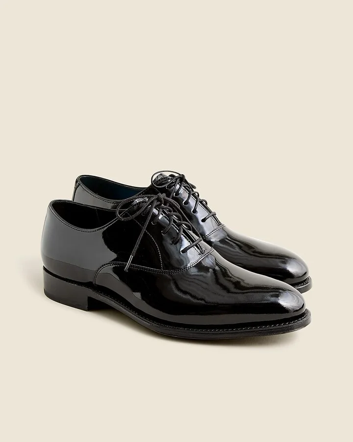 Ludlow tuxedo oxfords in patent leather
