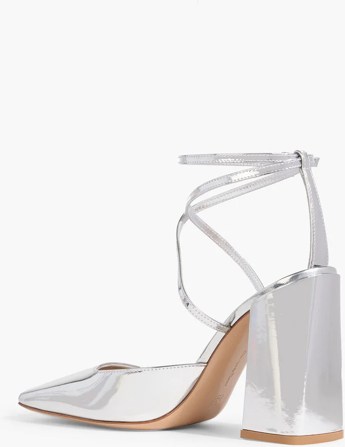 Ludovica mirrored-leather pumps - Image 3