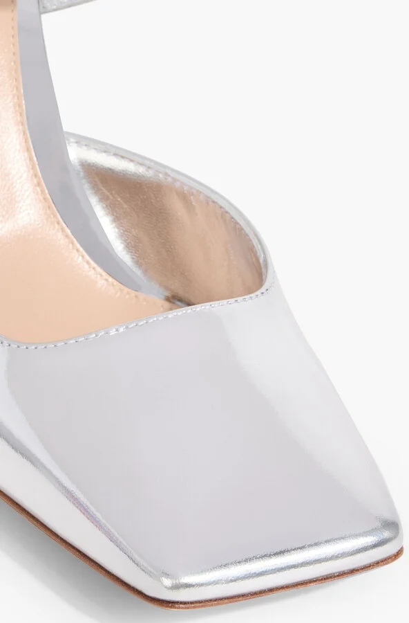 Ludovica mirrored-leather pumps - Image 4