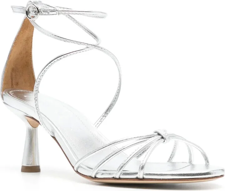 Luella 65mm metallic sandals - Image 2