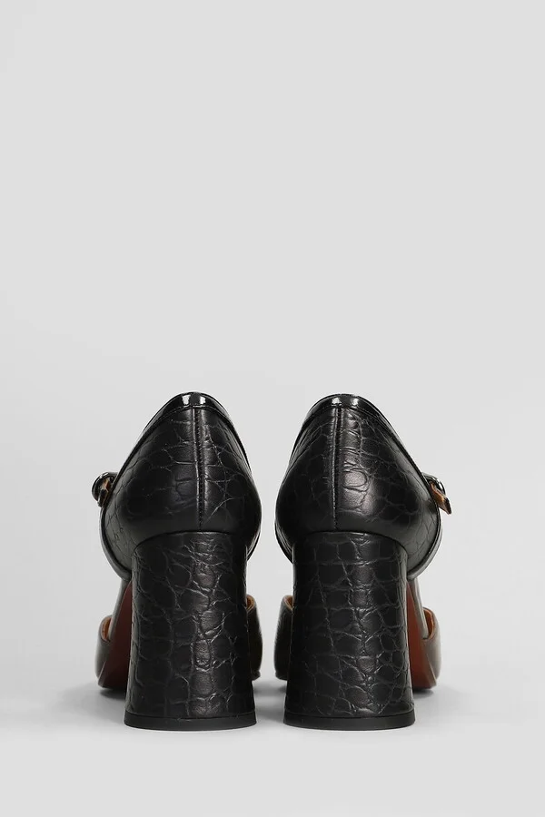 Luer Pumps In Black Leather - Image 4