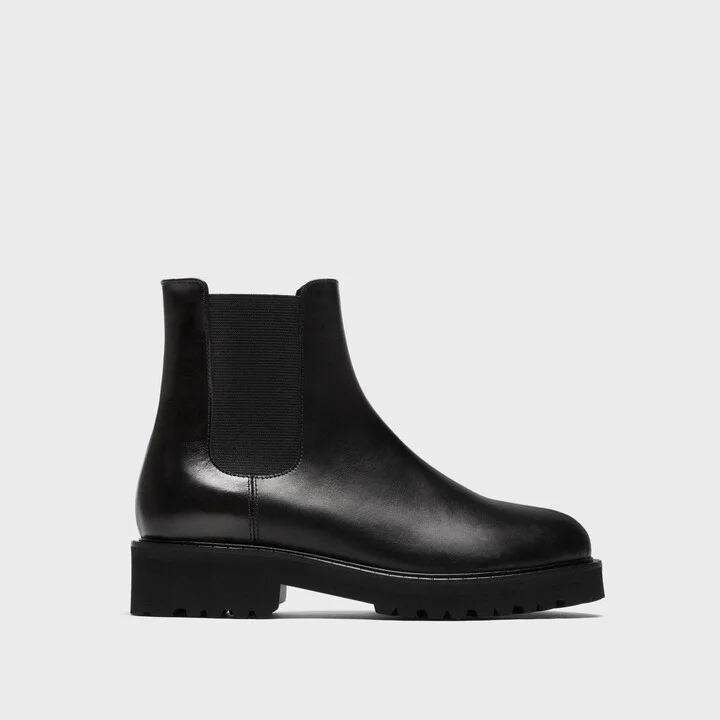 Lug Chelsea Booties in Leather - Image 2