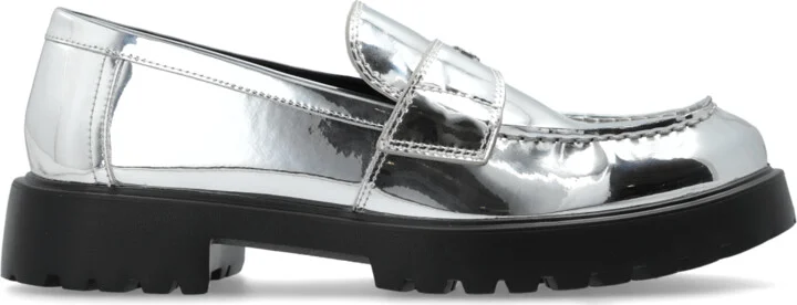 Lug Loafers Shoes, , - Silver