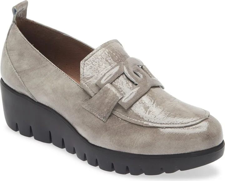 Lug Platform Wedge Loafer