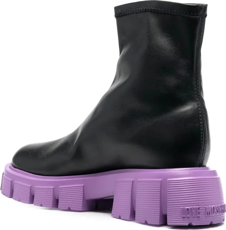 Lug-Sole 50mm Ankle Boots - Image 3