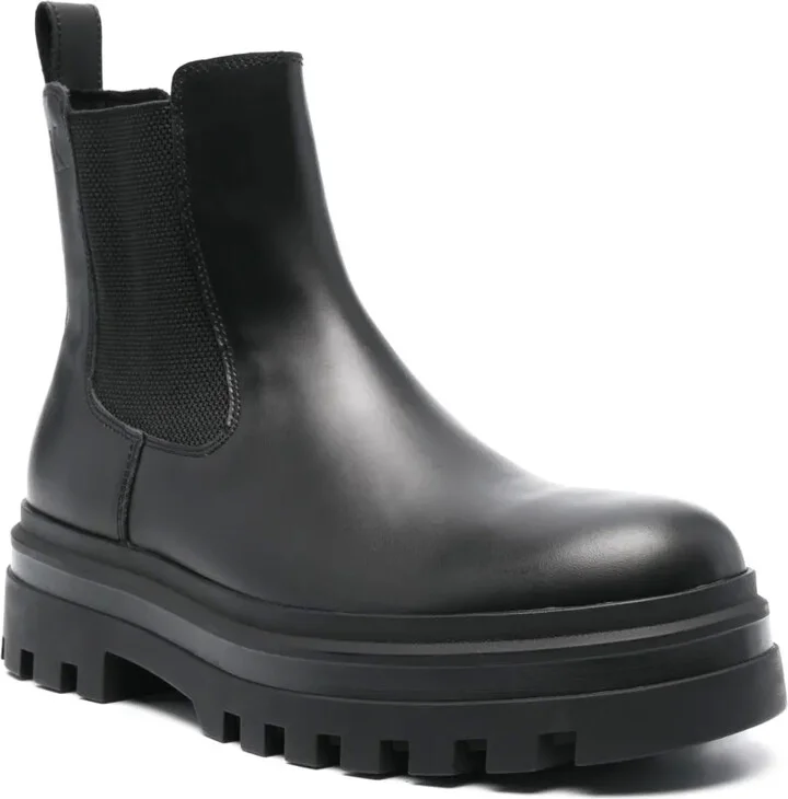Lug-Sole Leather Boots - Image 2