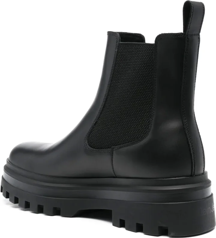 Lug-Sole Leather Boots - Image 3