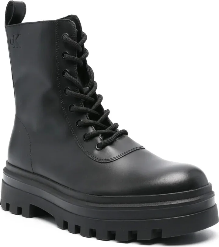 Lug-Sole Leather Boots - Image 2
