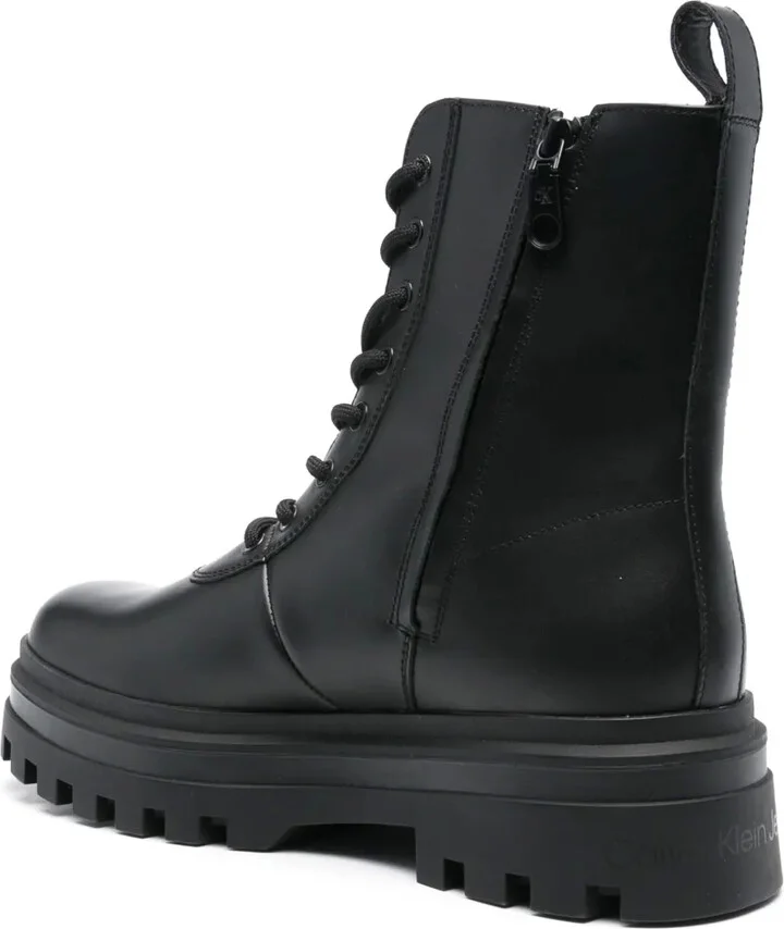 Lug-Sole Leather Boots - Image 3