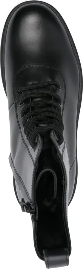 Lug-Sole Leather Boots - Image 4