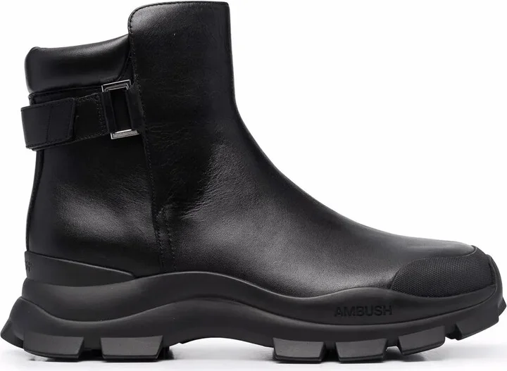 Lug-Sole Leather Boots