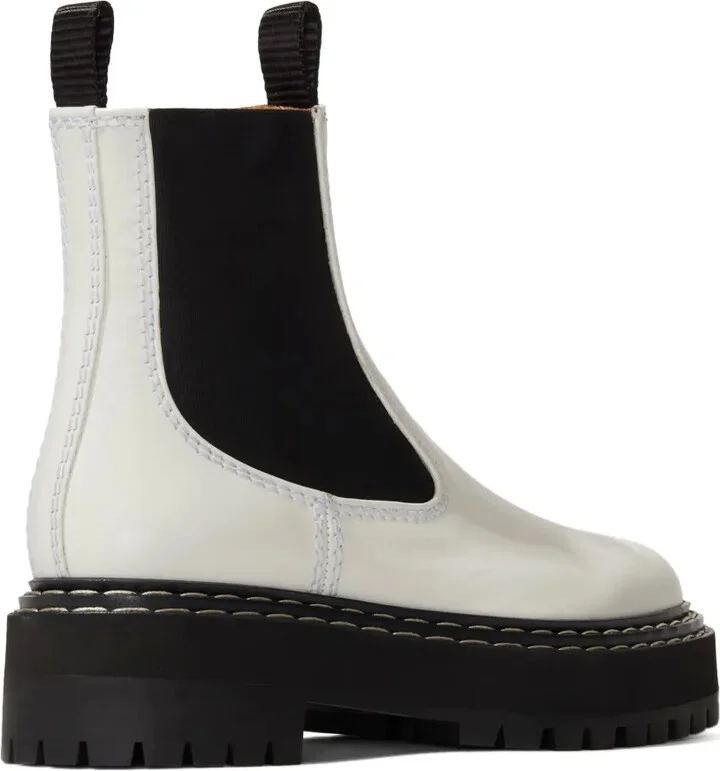 lug sole leather Chelsea boots - Image 3