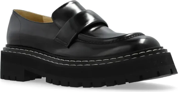 Lug-Sole Leather Loafers - Image 4
