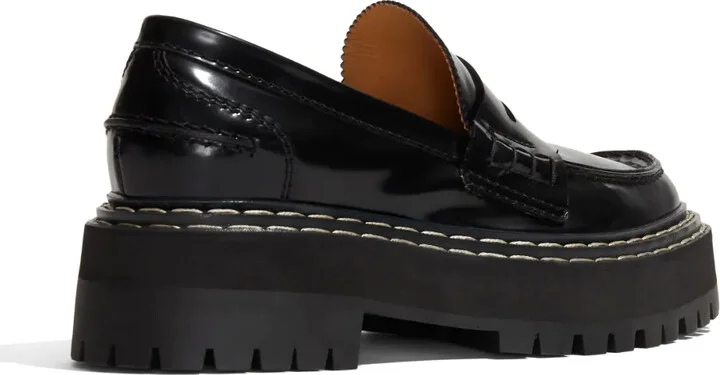 Lug-Sole Leather Loafers - Image 3