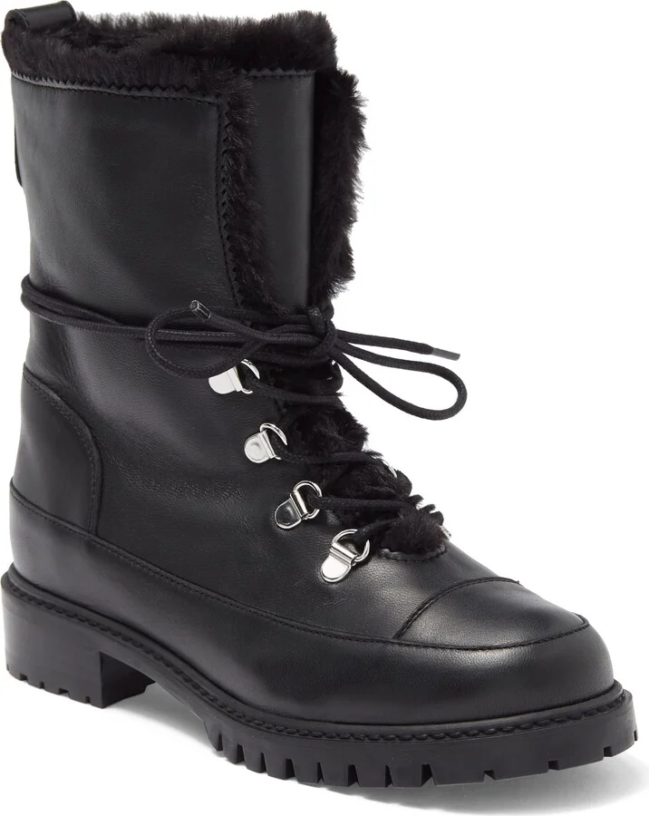 Luge Faux Fur Lace-up Bootie