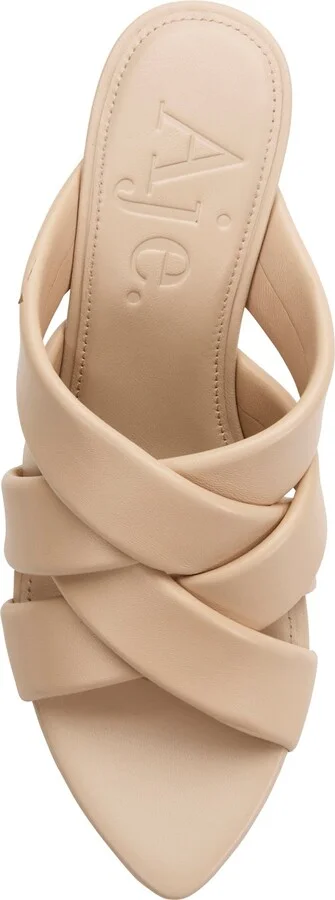 Luisa Padded Low Heel In Colour Warm Taupe Size 35 - Image 3