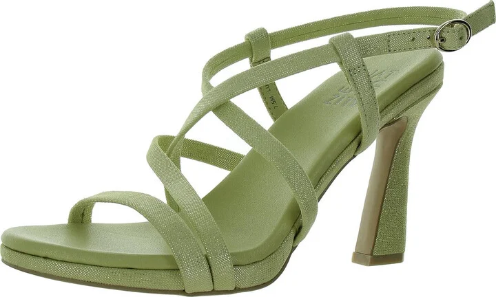 Luisa Womens Patent Ankle Strap Heels