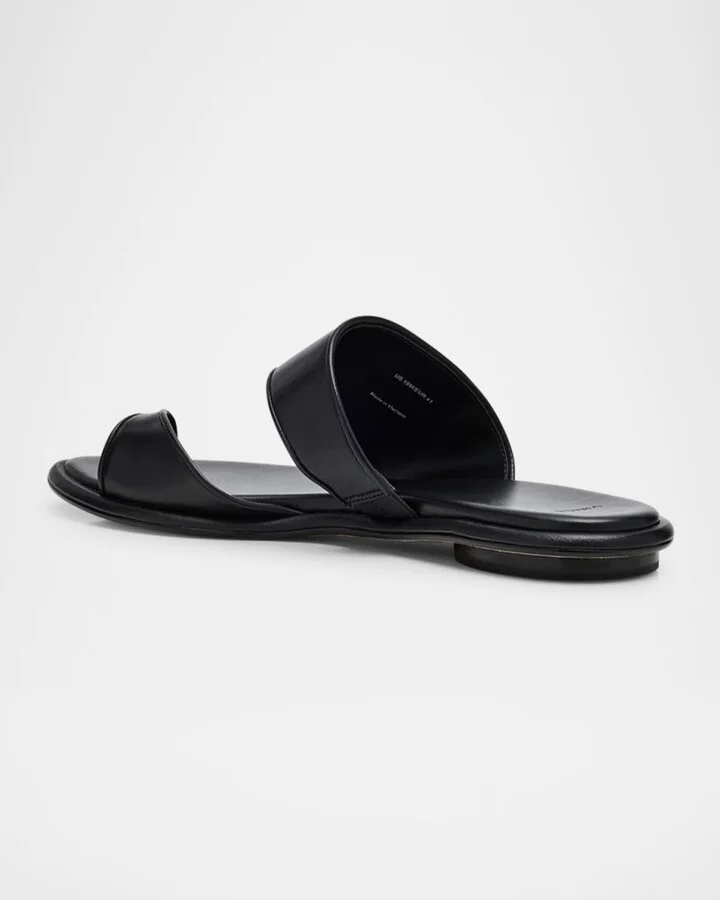 Lukas Leather Toe-Ring Slide Sandals - Image 9