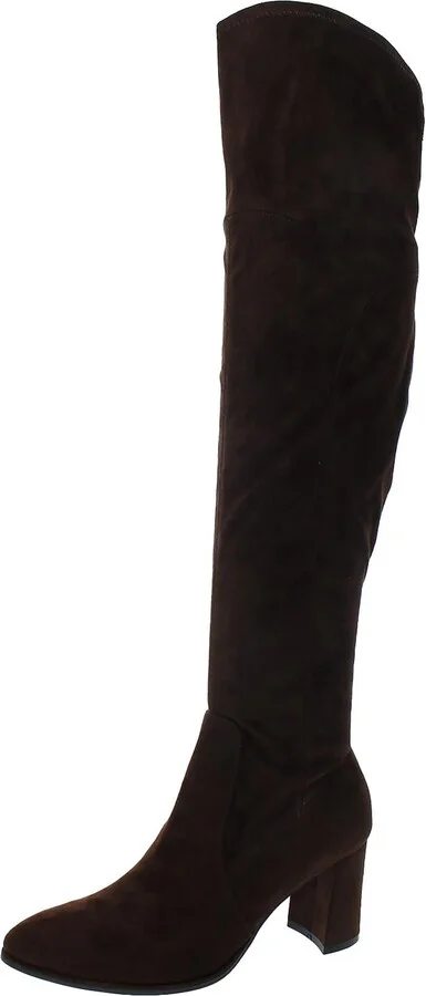 Luley Womens Faux Suede Tall Over-The-Knee Boots