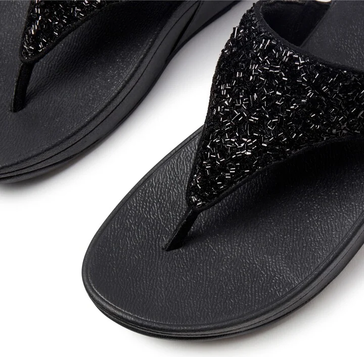 Lulu Bead Embellished Wedge Sandal - Image 7