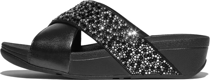Lulu Crystal Embellished Slide Sandal - Image 2