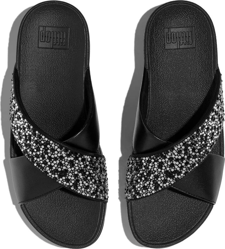 Lulu Crystal Embellished Slide Sandal - Image 3