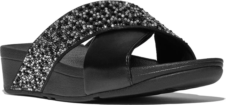 Lulu Crystal Embellished Slide Sandal