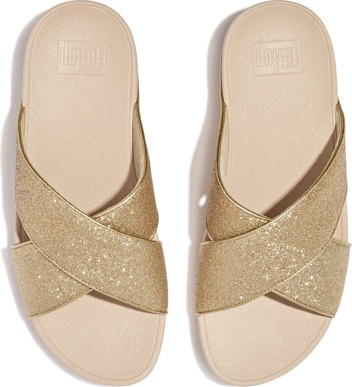 Lulu Glitterdust Platform Wedge Slide Sandal - Image 11