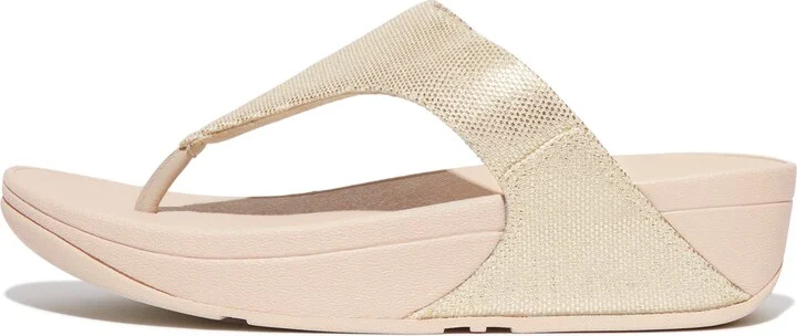 Lulu Glitz Canvas Platform Flip Flop - Image 3
