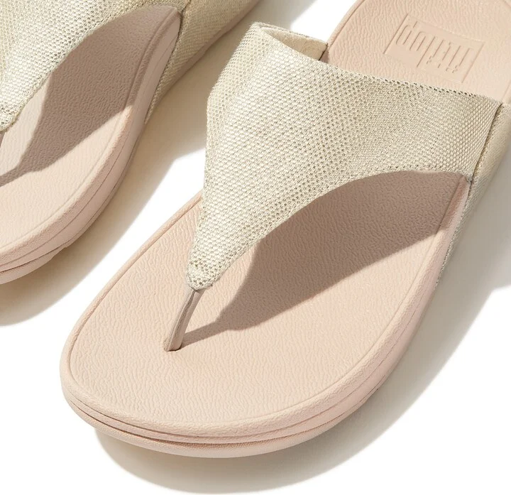 Lulu Glitz Canvas Platform Flip Flop - Image 6