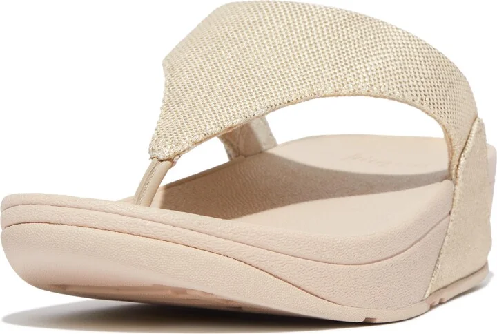 Lulu Glitz Canvas Platform Flip Flop - Image 7