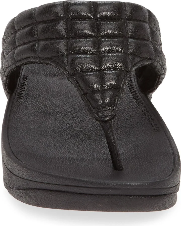 Lulu Padded Shimmy Suede Flip Flop - Image 4