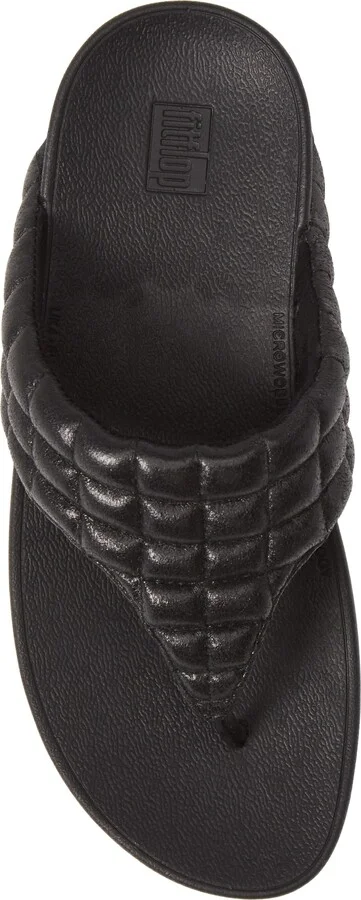 Lulu Padded Shimmy Suede Flip Flop - Image 5