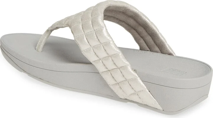 Lulu Padded Shimmy Suede Flip Flop - Image 8