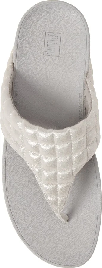 Lulu Padded Shimmy Suede Flip Flop - Image 11
