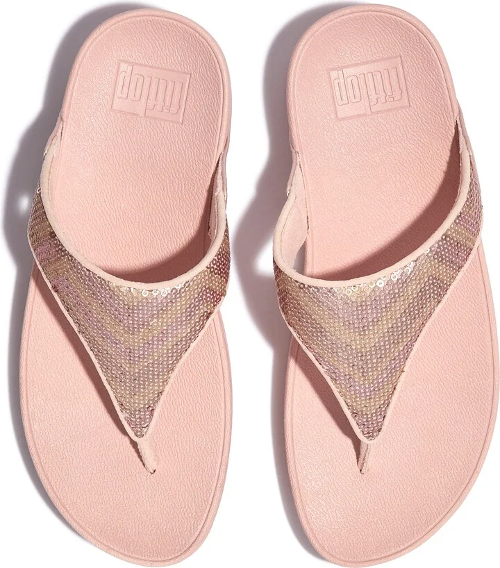 Lulu Sequin Zigzag Wedge Sandal - Image 2