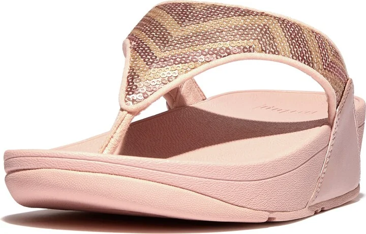 Lulu Sequin Zigzag Wedge Sandal - Image 5