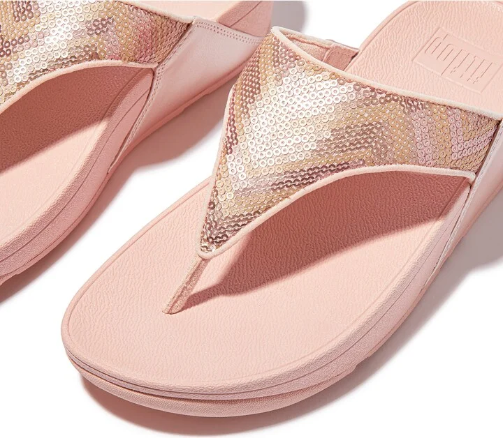 Lulu Sequin Zigzag Wedge Sandal - Image 6