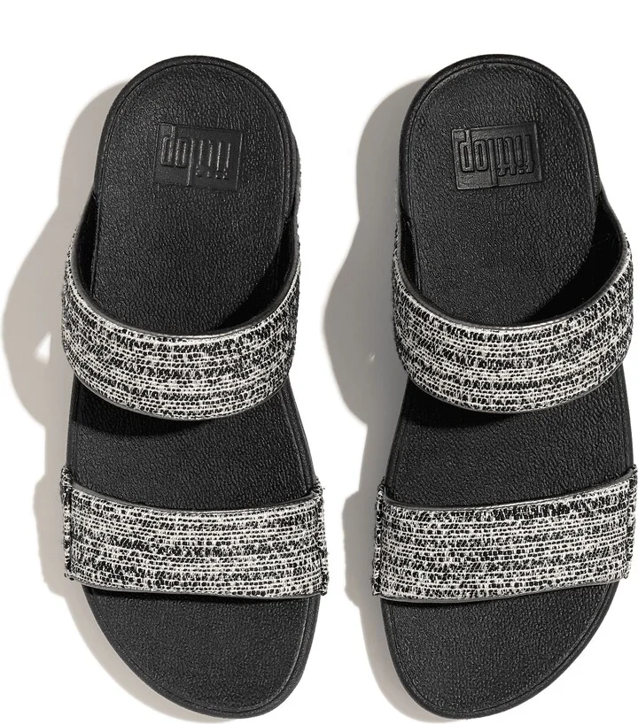 Lulu Shimmerweave Platform Slide Sandal - Image 3