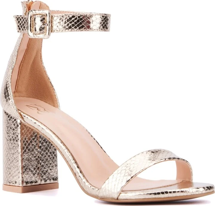 Lulu Women's Single Band Heel Sandals