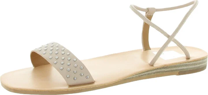 Lumia Womens Studded Open Toe Flatform Sandals