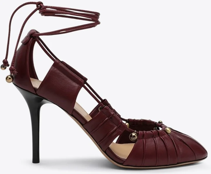 Luna 90 Cut-Out Leather Pumps